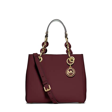 michael kors purple cynthia satchel|Michael Kors Cynthia Small Leather Satchel .